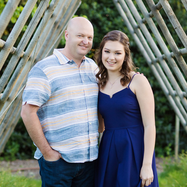 Arik Housley with his daughter Alaina