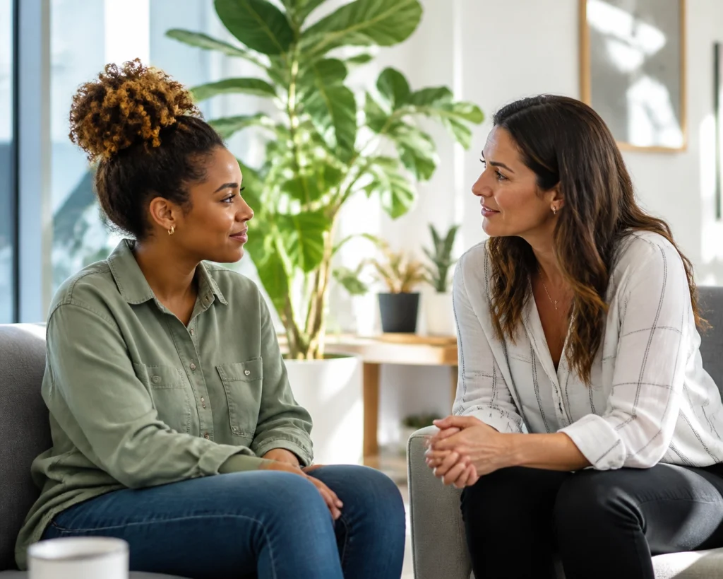 A manager showing empathy and providing workplace grief support to an employee.